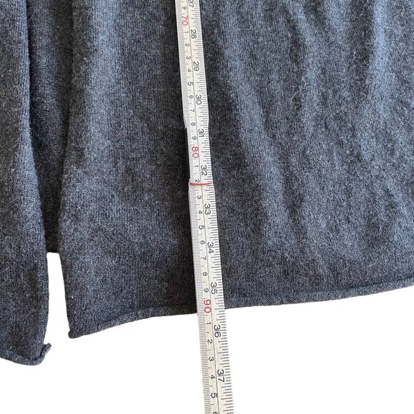 Eileen Fisher Open Front Long Cardigan Duster Sweater Women's Size Medium gray - Picture 7 of 7